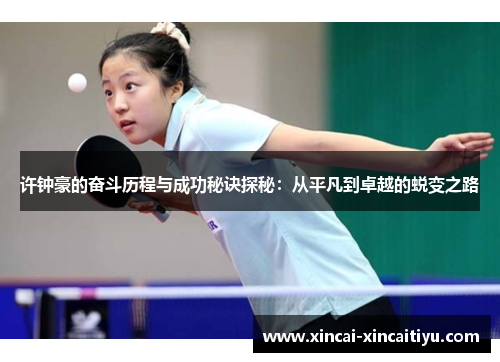 许钟豪的奋斗历程与成功秘诀探秘：从平凡到卓越的蜕变之路